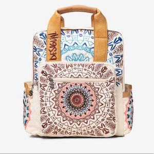 Desigual Embroidered Mandala Backpack